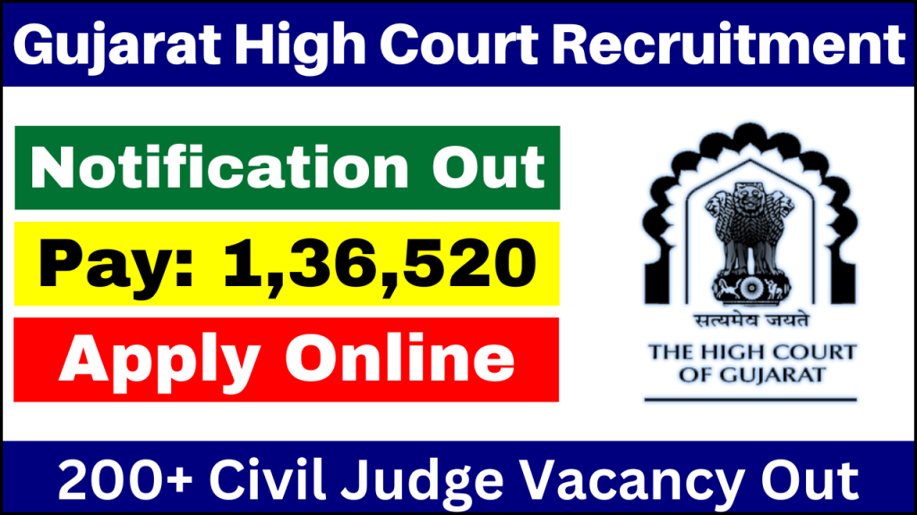 Gujarat High Court Recruitment 2025, Application Process & Salary Details