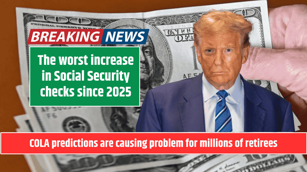 The worst increase in Social Security checks since 2025 COLA predictions are causing problem for millions of retirees